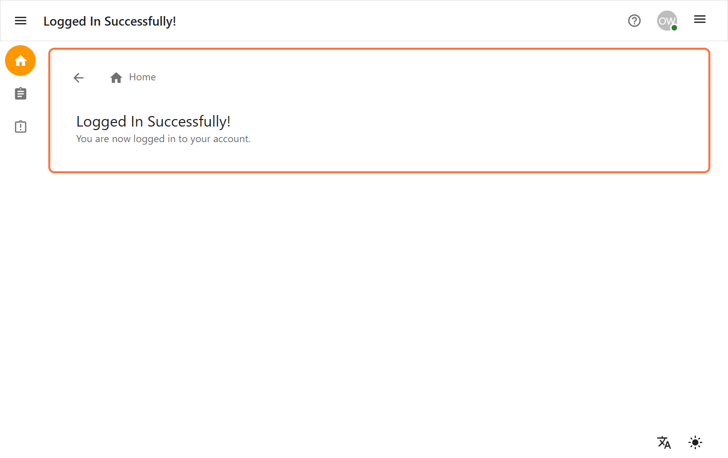 Dashboard Navigation